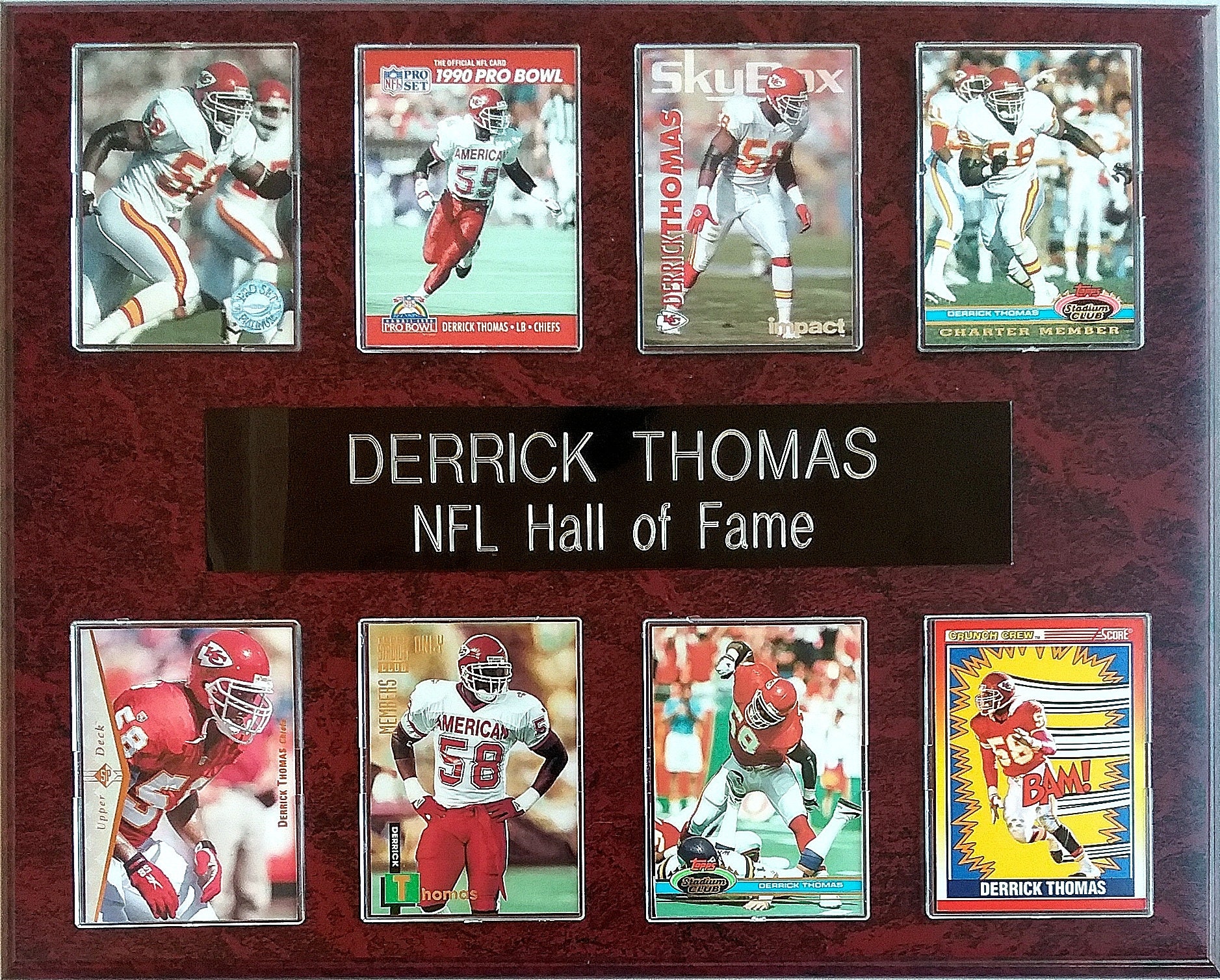 DERRICK THOMAS 1991 UPPER DECK FOOTBALL CARD # 165 E1913