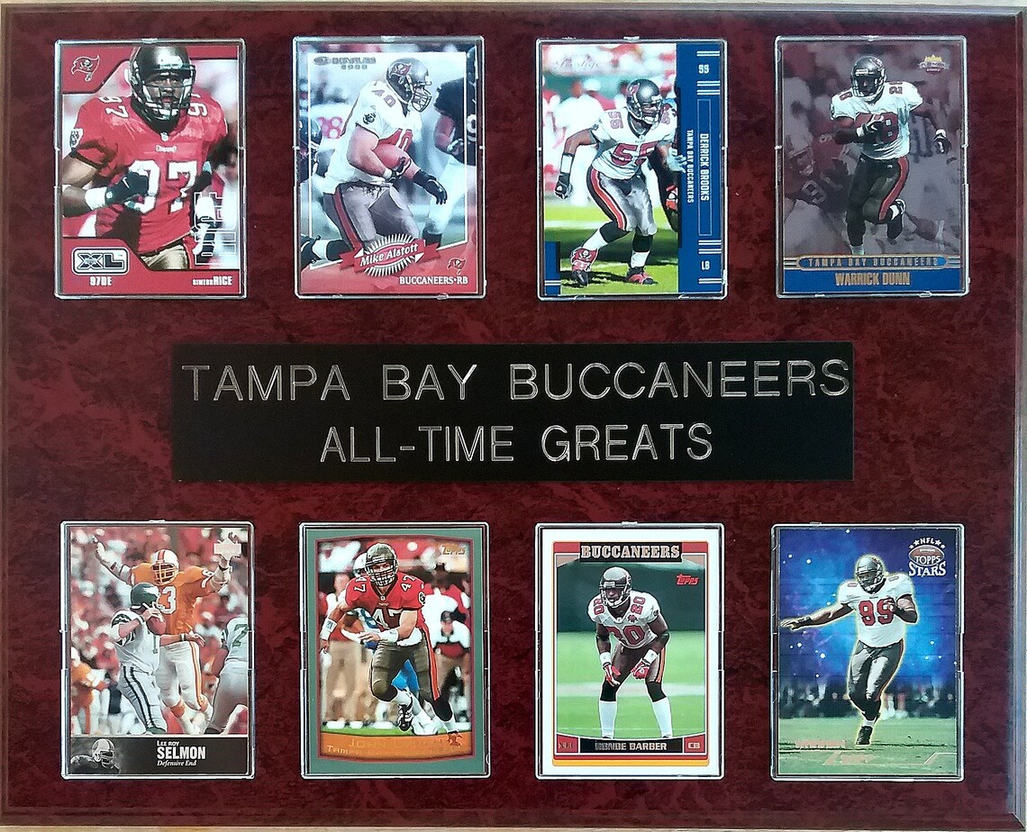 Tampa Bay Buccaneers All-Time Greats 8-Card 12x15 Plaque | Etsy