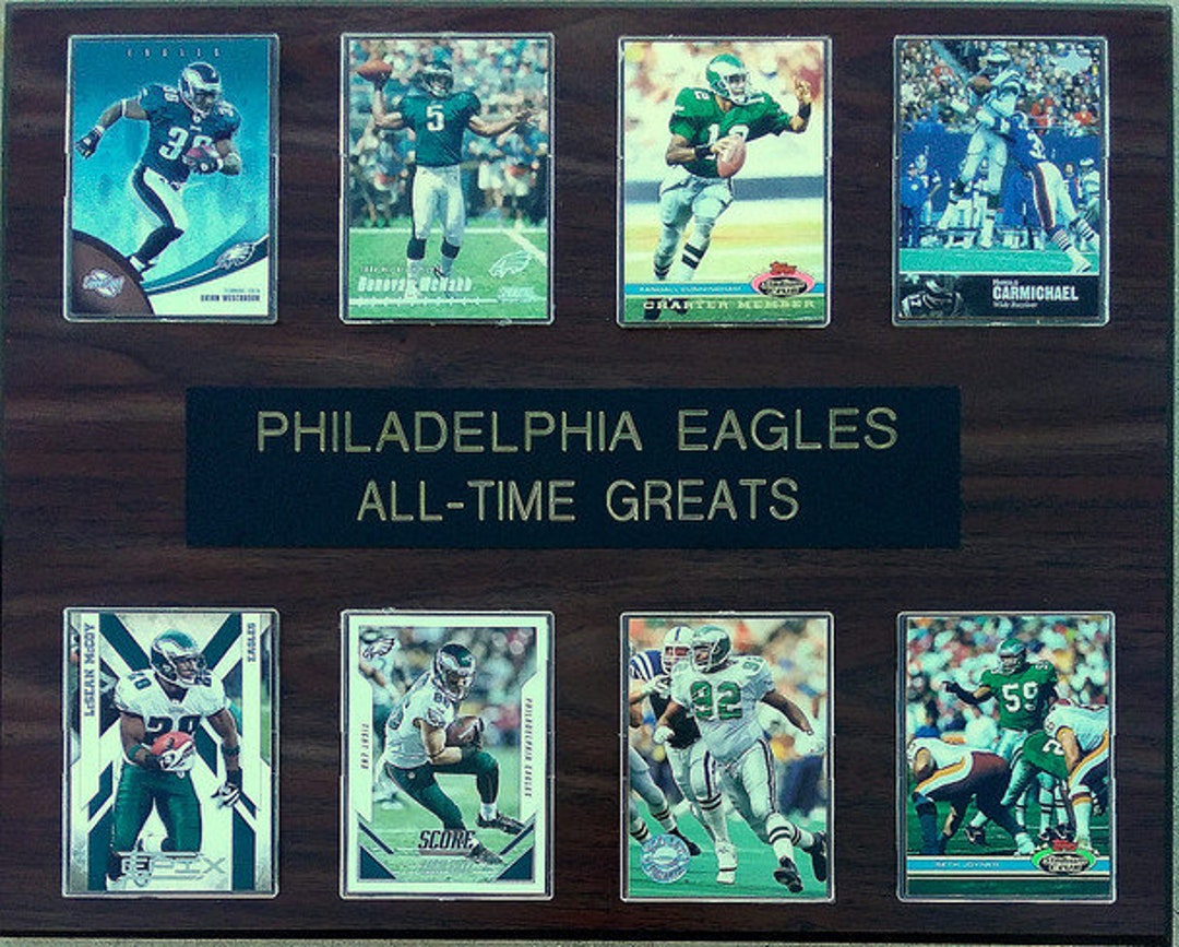 Philadelphia Eagles Alltime Greats 8card 12x15 Plaque FREE Etsy