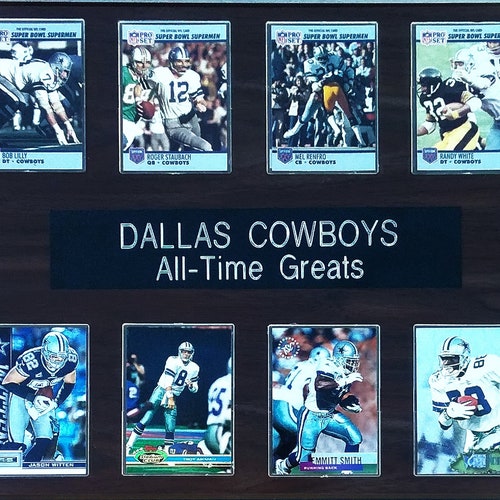 Dallas Cowboys Alltime Greats 8card 12x15 Plaque FREE Etsy