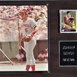 Johnny Bench Cincinnati Reds 12x15 Player Plaque