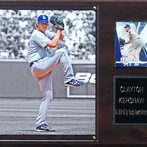 Clayton Kershaw Los Angeles Dodgers 12x15 Player Plaque