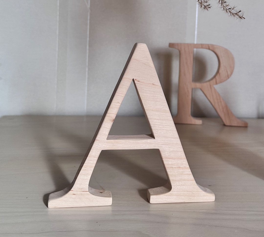 Personalized Freestanding Wooden Letter Sign, Wooden Letters for