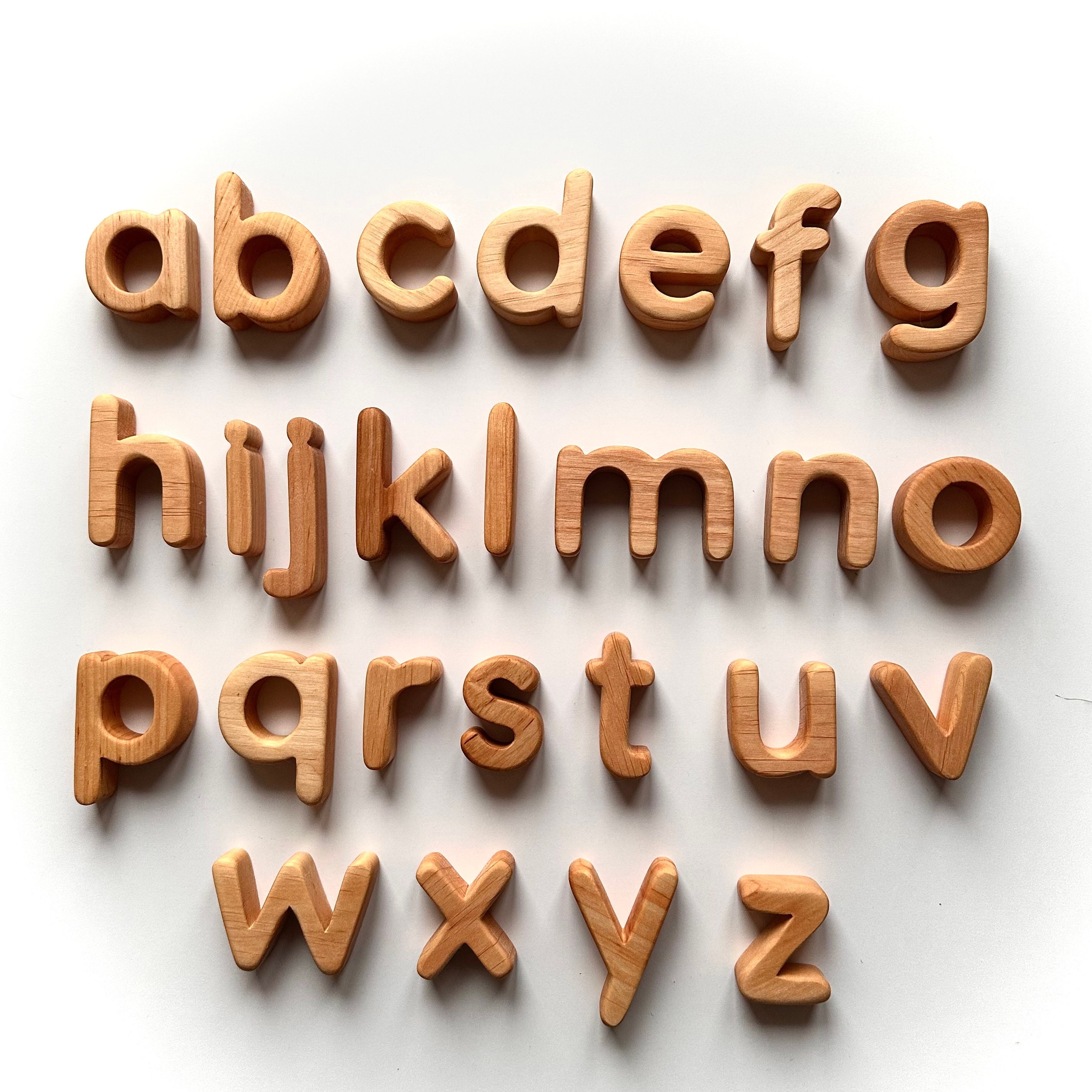 TVOKIDS Lowercase Alphabet 3D Printed Letters Custom Name Preschool  Learning Toy