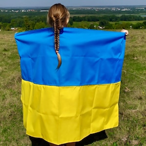 Ukrainian flag 140x90 cm, Best quality National Ukraine big flag made in UA, Garden Ulkrainian Flag