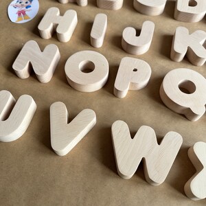 Wooden Magnetic Alphabet Letters Set, Bold Uppercase Alphabet English ...