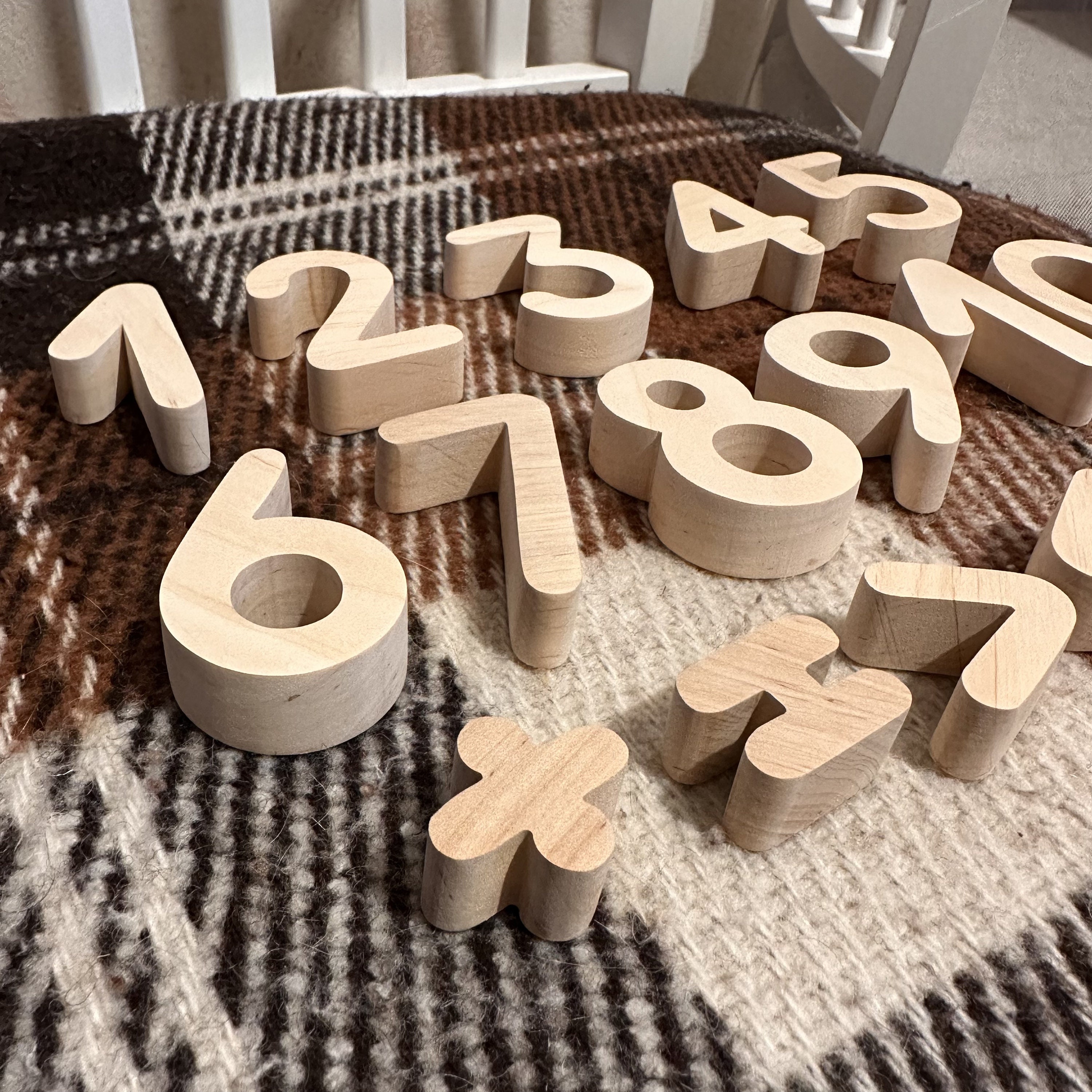 Handmade Magnetic Wooden Numbers and Math Signs: Montessori Learning ...