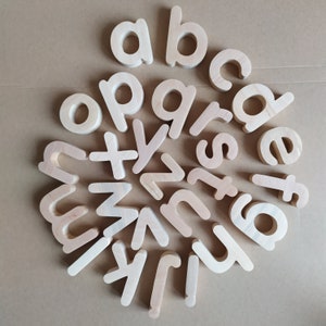Letras magnéticas del alfabeto en minúscula, juego de imanes del alfabeto inglés en minúscula, juego de alfabeto, alfabeto de madera, letras de madera, juguetes de aprendizaje