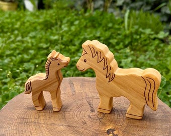 木製馬 - 馬のおもちゃ - 木製馬 - 馬の置物 - 木製馬の置物 - 木製馬