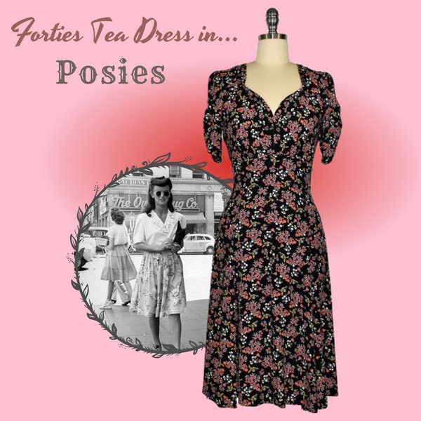 Forties Teadress - Posies