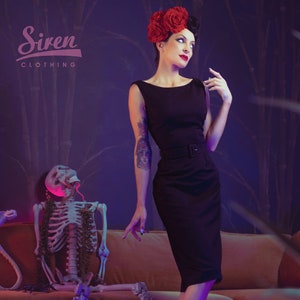 Margot Wiggle Dress - Midnight Black