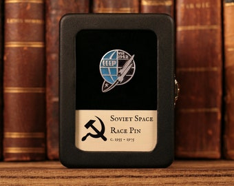 Soviet Space Race Pin, Original Vintage Item - ONE RANDOM PIN - 1950's to 1970's, Soviet Union Cold War Era Memorabilia - History Hoard
