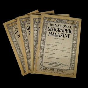 Vintage National Geographic, World War I and II Era, 1914-1945, Authentic Historical Collectibles - History Hoard