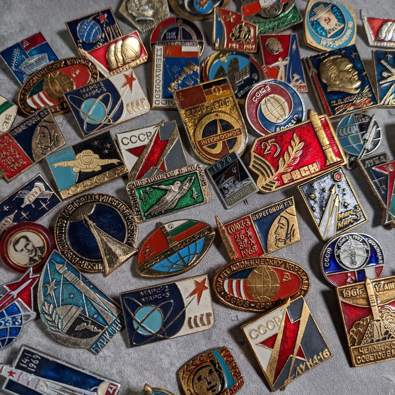 Soviet Space Race Pin - 1955 to 1975 - Soviet Union