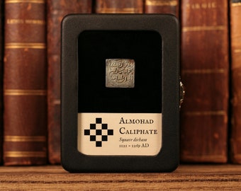 Islamic Coin, Almohad Caliphate Square Silver Dirham, 1121 to 1269 CE, N. Africa & Spain, Authentic Medieval Currency - History Hoard