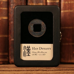Han Dynasty Chinese Coin, 118 BCE, Imperial China - Genuine Ancient Coin in Display Box - History Hoard