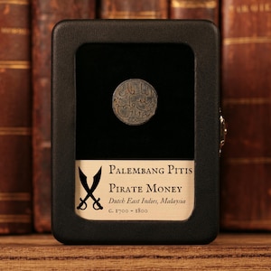 Pirate Palembang Pitis Coin, 1700's, Southeast Asia, Authentic Antique Coin - History Hoard