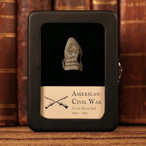 Civil War Era Fired Minié Ball Bullet - Authentic Historical Collectible from 1860s United States, History Hoard