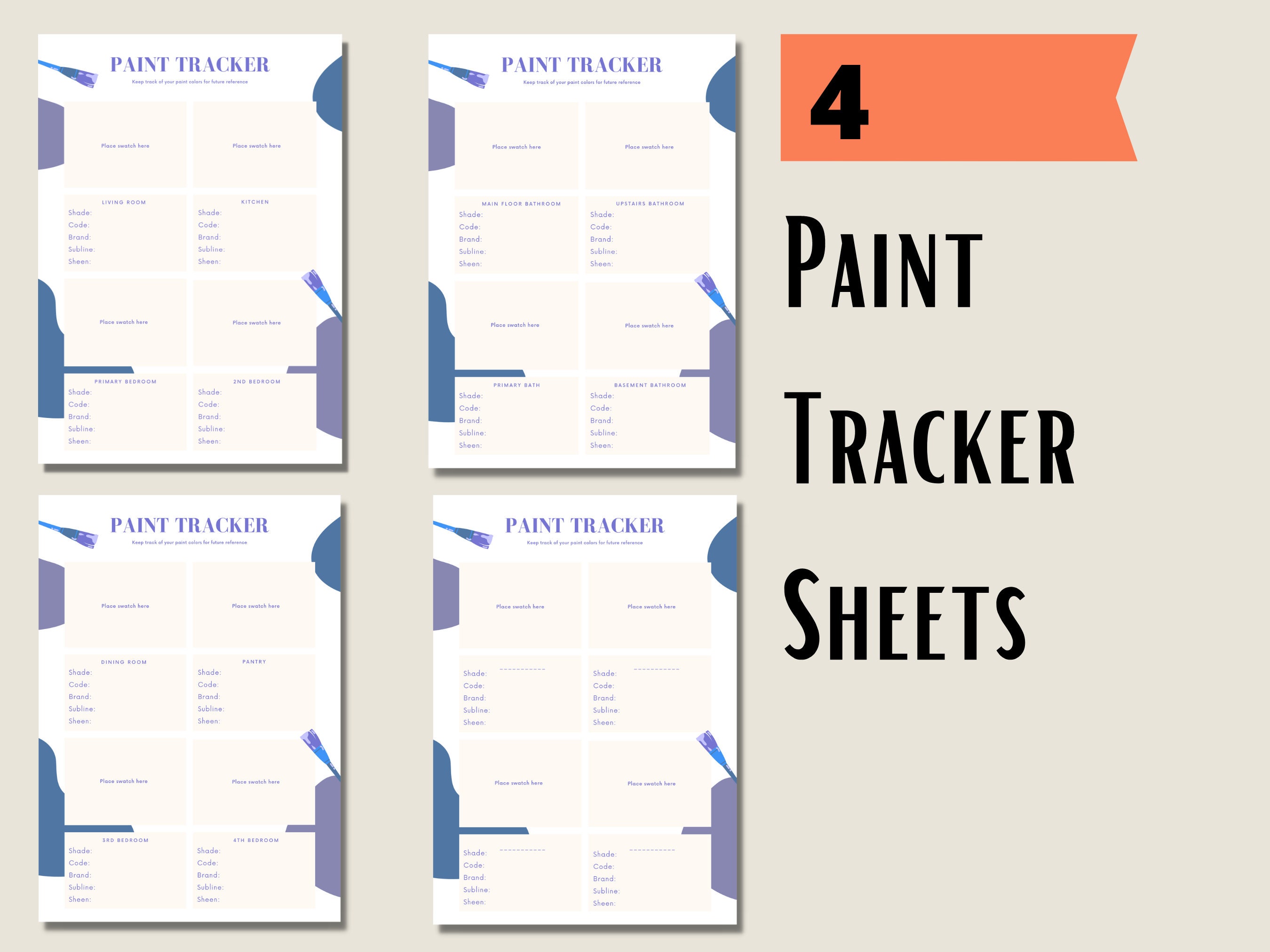 Paint Tracker Paint Price Comparison Etsy Canada