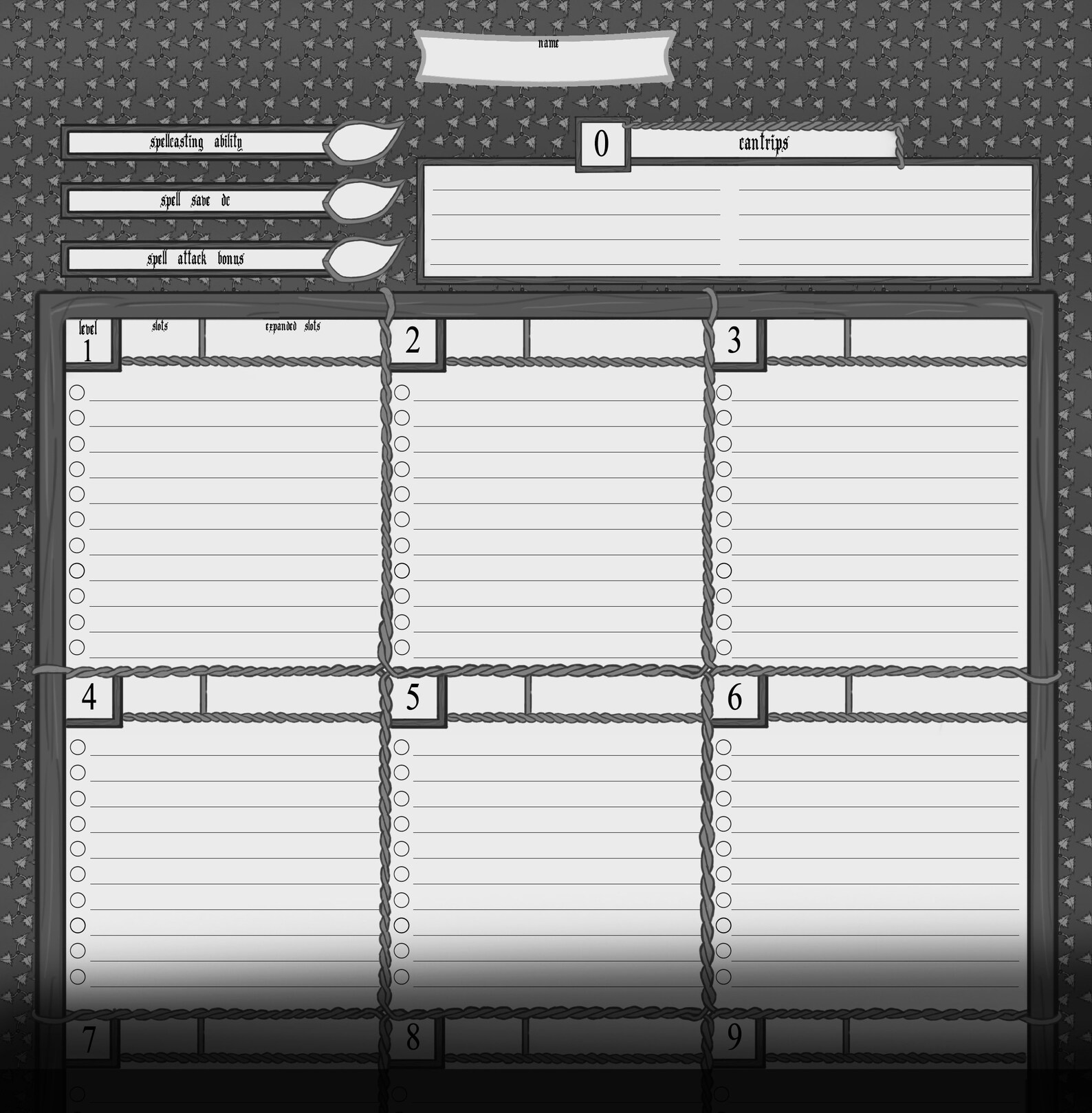 D D 5e Printable Character Sheet Elf Nature Edition Etsy D D 5e Printable Character Sheet Elf Nature Edition Etsy
