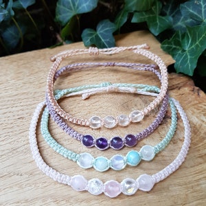 Design your own gemstone macrame bracelet
