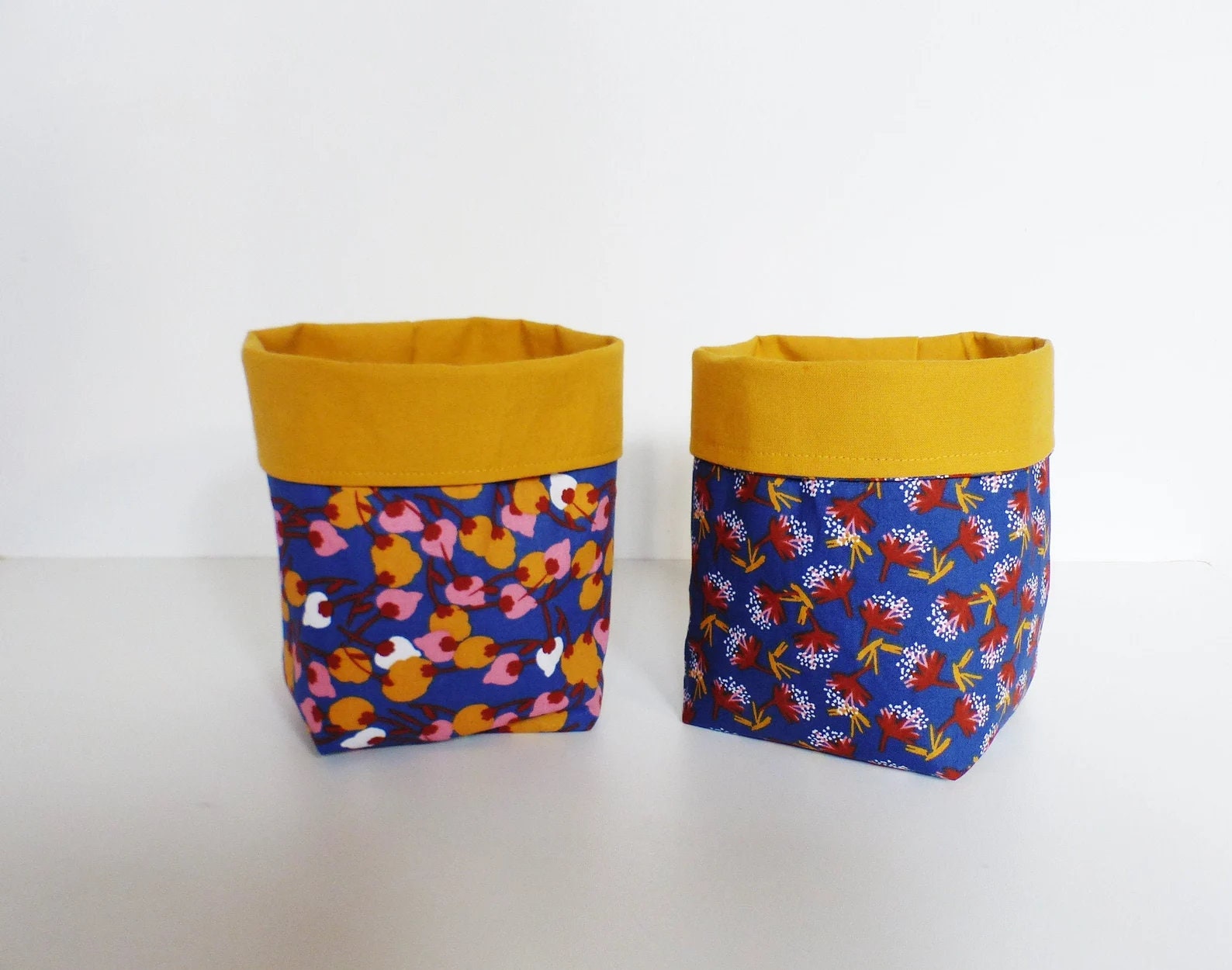 Lot de 2 Panières Rangements - 10 cm X Petit Cache-Pot ou Vide-Poche Idée Cadeau