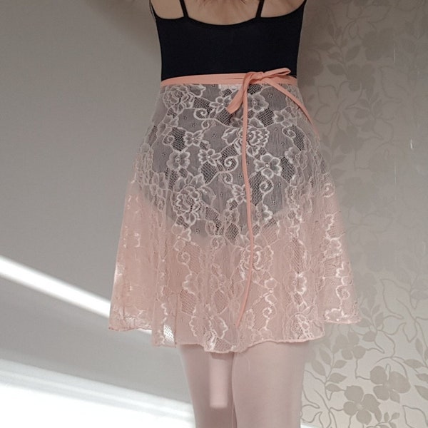 Lace ballet skirt - light apricot