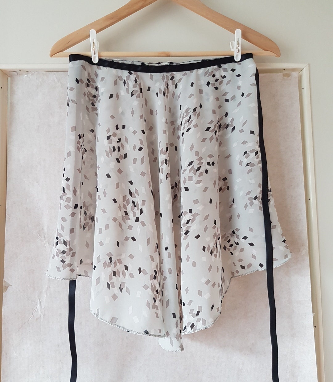 Dark Grey Lace High Low Skirt main image 1