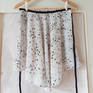 Grey high-low ballet skirt