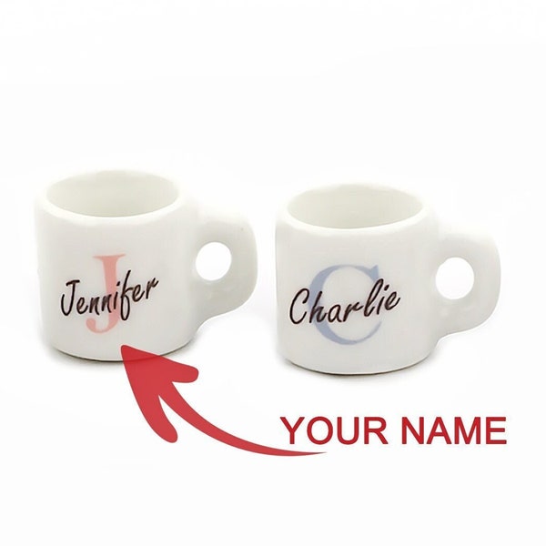 Miniature initial your name mugs Personalized gifts