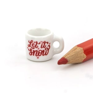 Miniatur Weihnachtsdekor Tasse