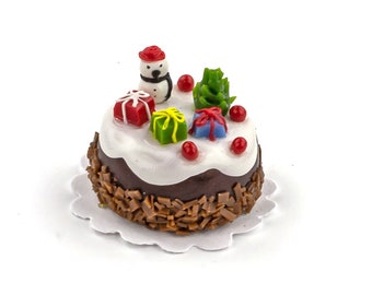 Miniature Christmas cake Props replica
