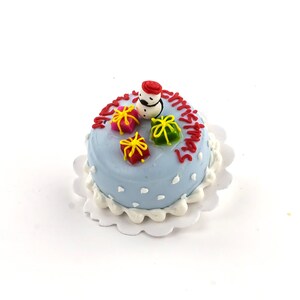 Miniature Christmas cake Props replica