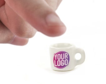 Miniature your logo mug Miniature ceramics Custom name mugs
