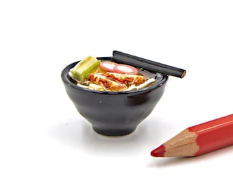 Miniature noodles soup Dollhouse miniatures