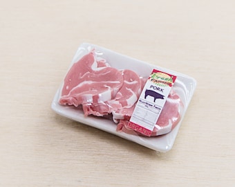 Miniature meat Dollhouse miniature food