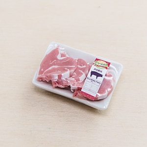 Miniatur Fleisch oder Puppenküche