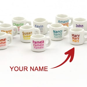 Miniature your name mug Custom name mugs Personalized gifts