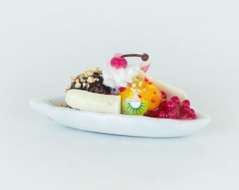 Miniature ice cream Tabletop miniatures Dollhouse miniatures food