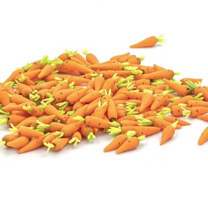 30 Miniature carrot Dollhouse miniatures