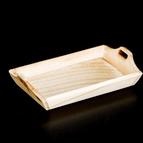 Miniature Wooden Tray 1/12 Scale Mini Food Serving Tray Etsy