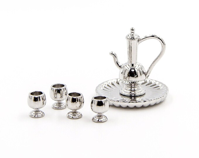 Miniature Tea Coffee Set Dollhouse Kitchen - Etsy