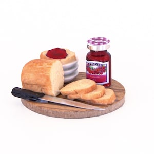 Miniature breakfast Dollhouse miniatures food Tiny food