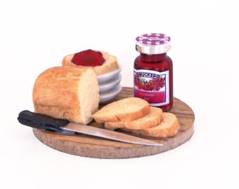 Miniature breakfast Dollhouse miniatures food Tiny food