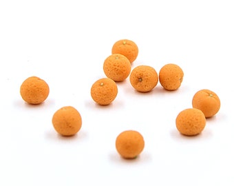 10 Miniature orange Dollhouse food