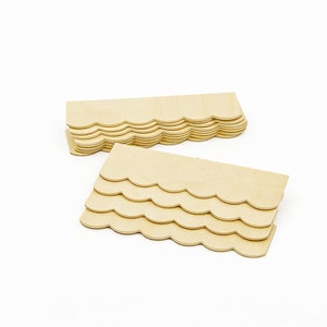 Dollhouse roof panels Realistic miniatures