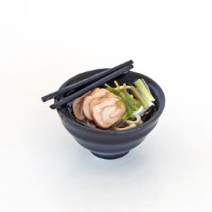 Miniature noodles soup Dollhouse miniatures food Tiny food