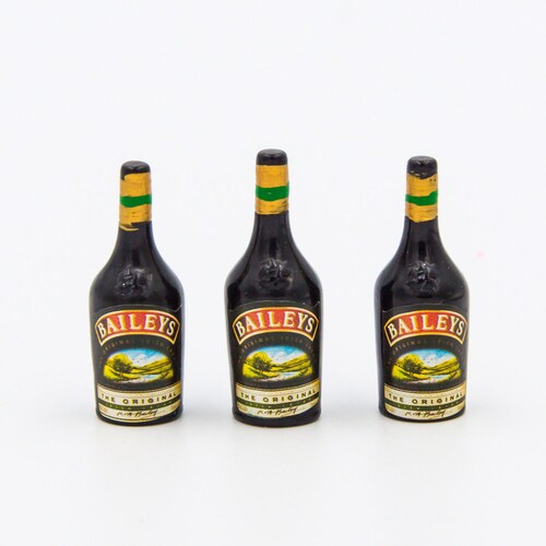 1 Miniature Bottle Baileys Realistic Miniatures Etsy