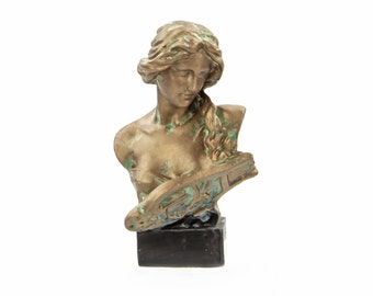 Miniature bust statue Ancient Athena Props replica