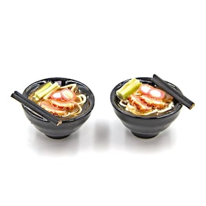 2 Miniatur Nudelsuppe Puppenhaus Miniaturen